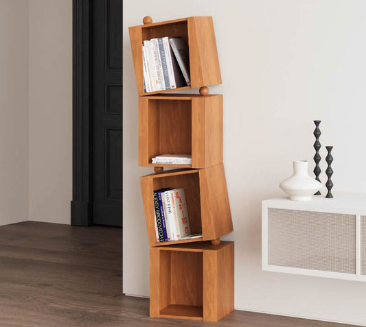Chic and Innovative Leaning Book Shelf: A Unique Way to Organize and Display Your Literary Treasures