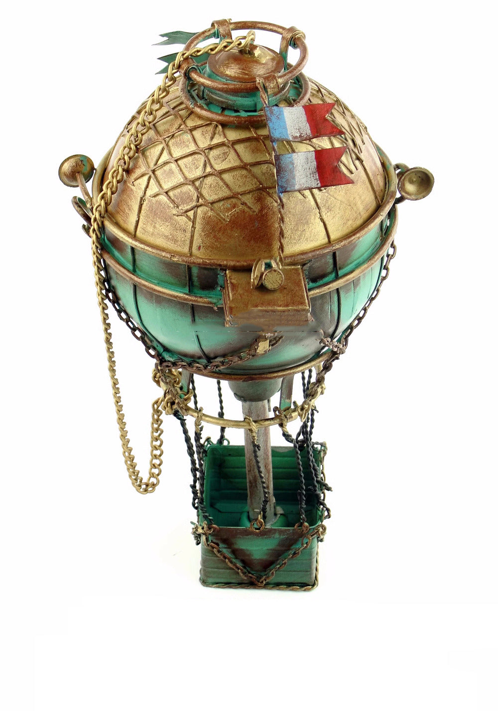 18th century French hot air balloon iron decorative model ornaments, nostalgic bar shop hanging home decoration props