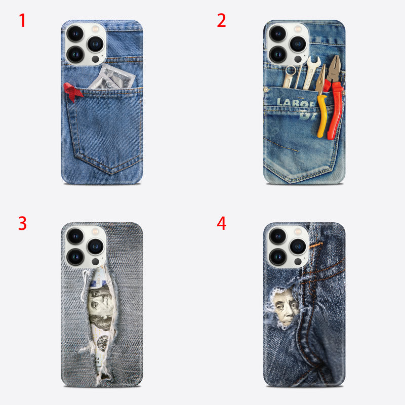Personalized Jeans Shape Art Iphone Case