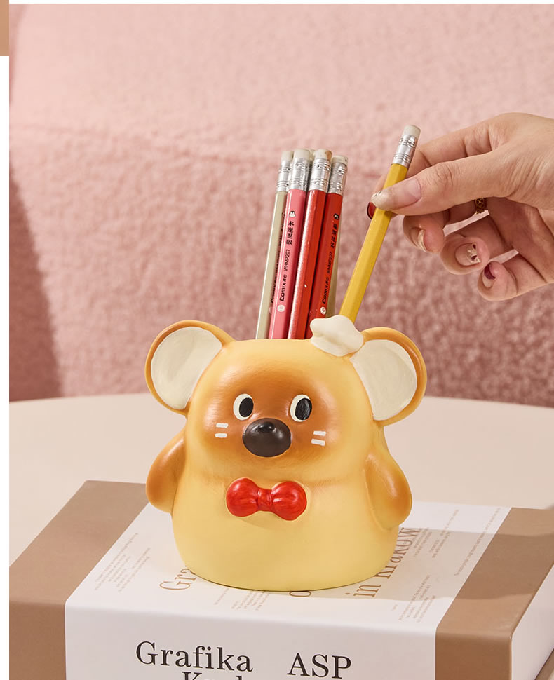 Adorable Hamster Ceramic Tissue Box Holder - Cute Animal Home Decor for Living Room, Bedroom & Office