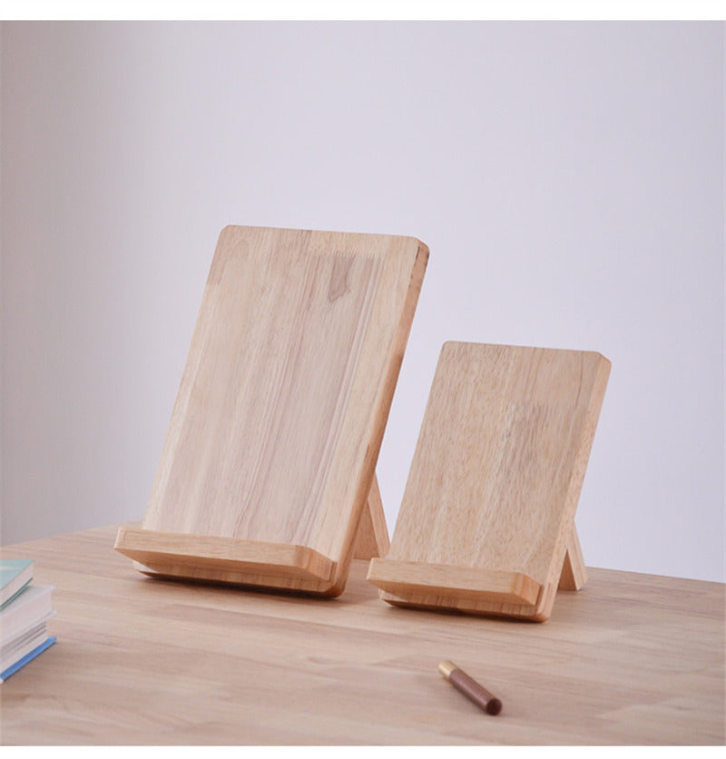 Adjustable Wooden Book Stand - Desktop Reading Holder for Books, Tablets & Documents
