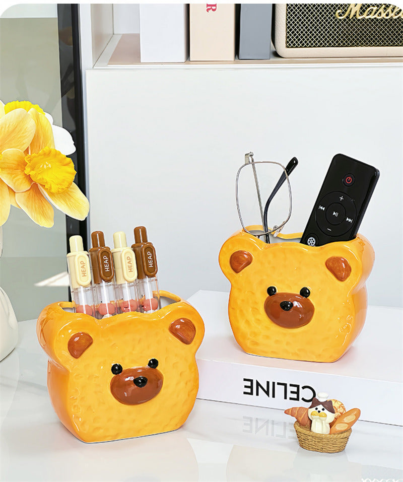 Adorable Bear - Shaped Pen Holders: Cute & Practical Desk Organizers