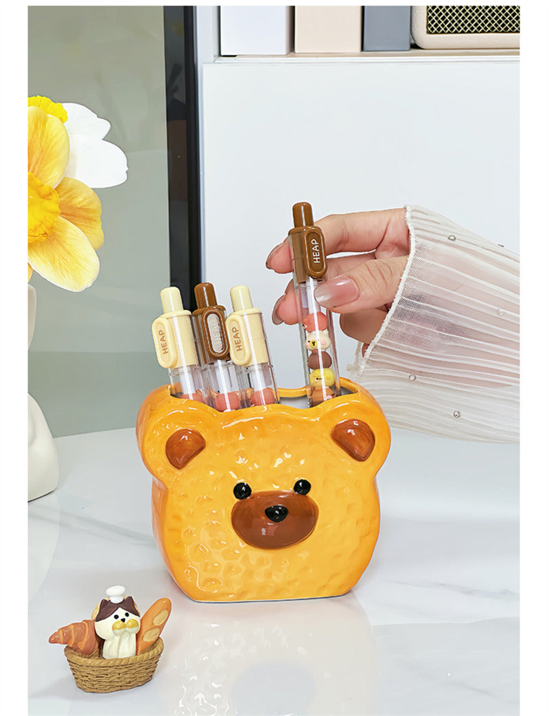 Adorable Bear - Shaped Pen Holders: Cute & Practical Desk Organizers