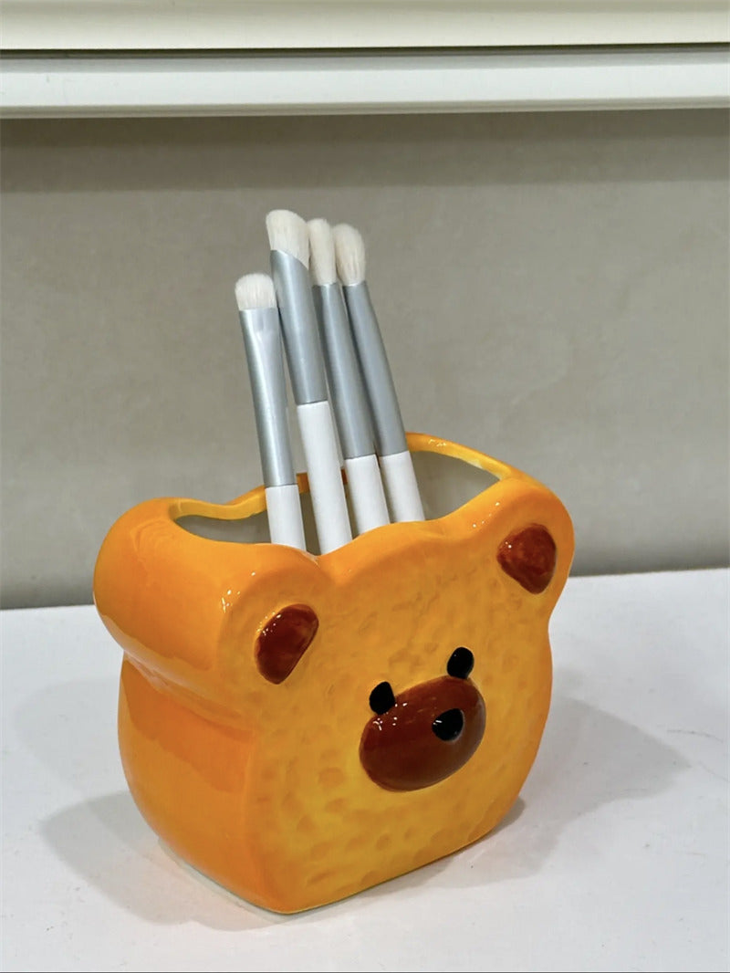 Adorable Bear - Shaped Pen Holders: Cute & Practical Desk Organizers