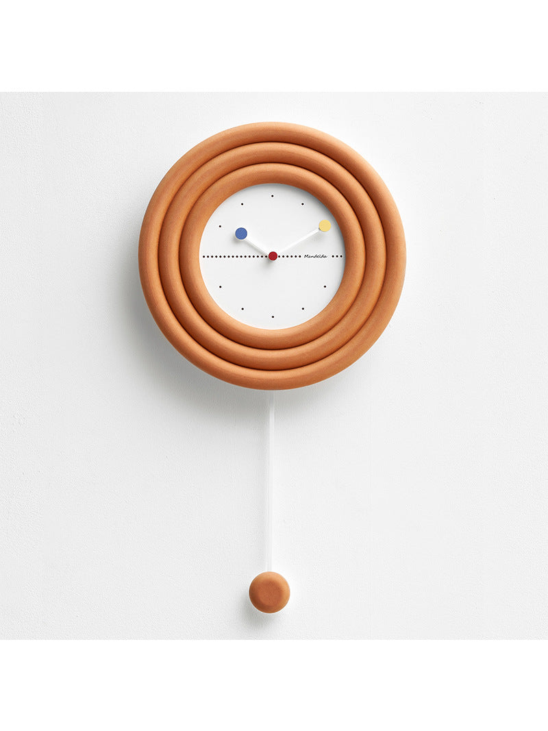 Beautiful Art Wall Clock With Swing Pendant, Office Home Decoration Ideas