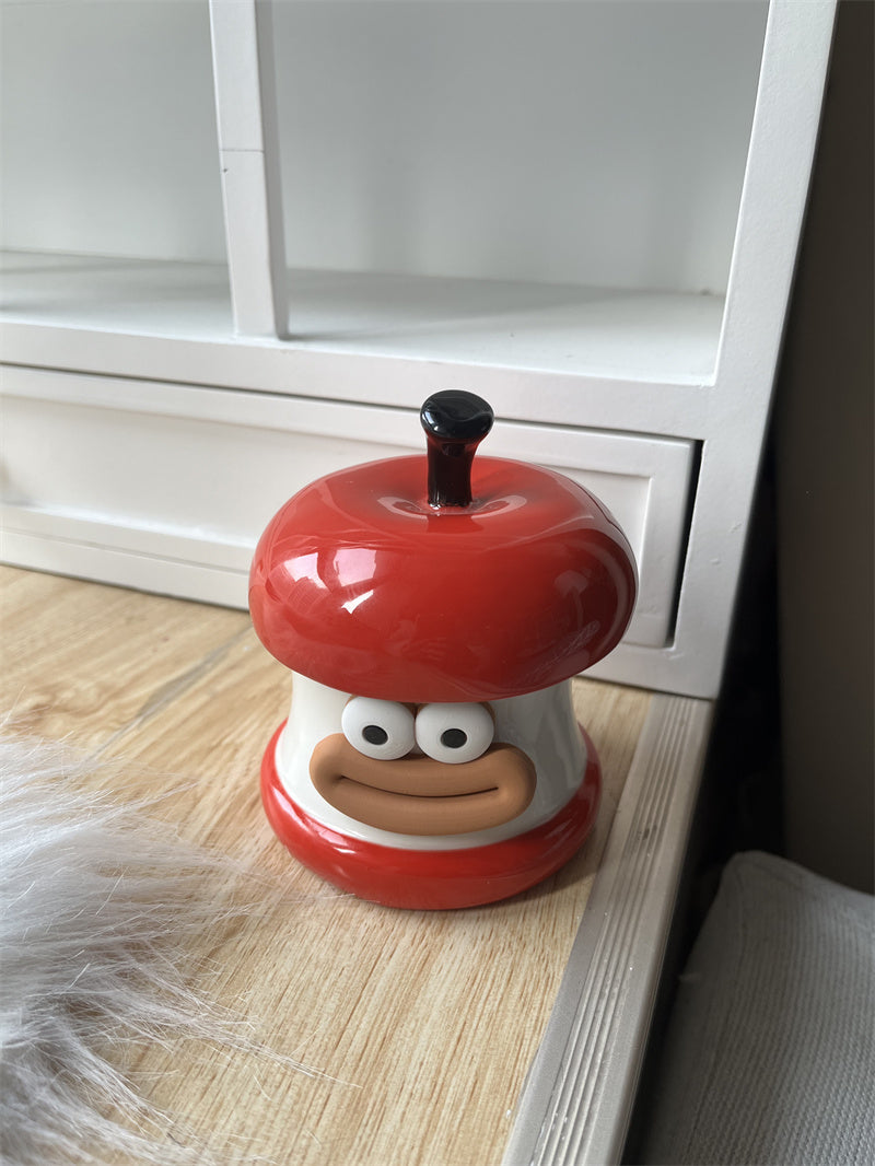 Big Lips Apple-Shaped Ashtray - Fun and Quirky Home or Office Decor