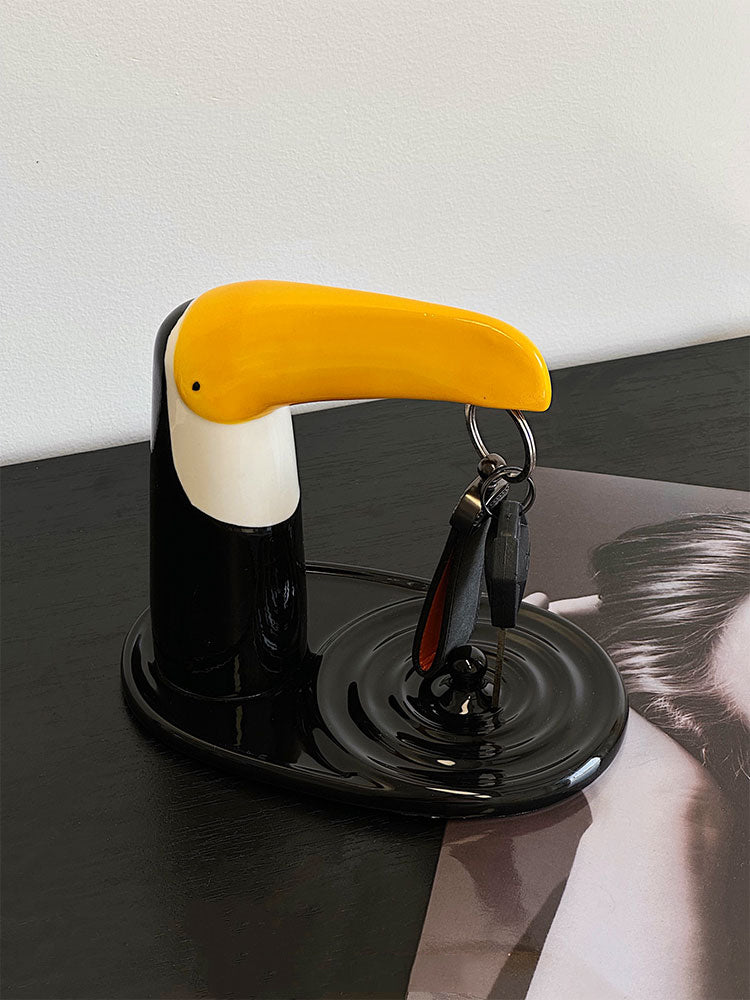 Big Monster Bird Desktop Storage Tray, Magnetic Key Holder
