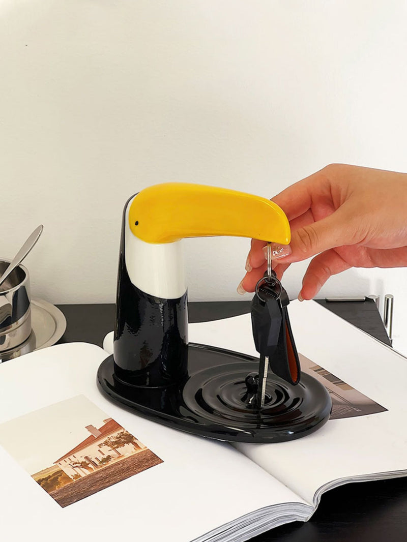 Big Monster Bird Desktop Storage Tray, Magnetic Key Holder