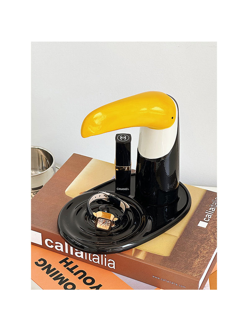 Big Monster Bird Desktop Storage Tray, Magnetic Key Holder