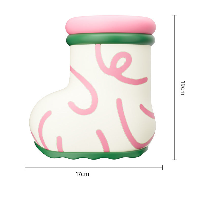 Boot-Shaped Flower Vase - Colorful Decorative Ceramic Planter for Whimsical Home Decor