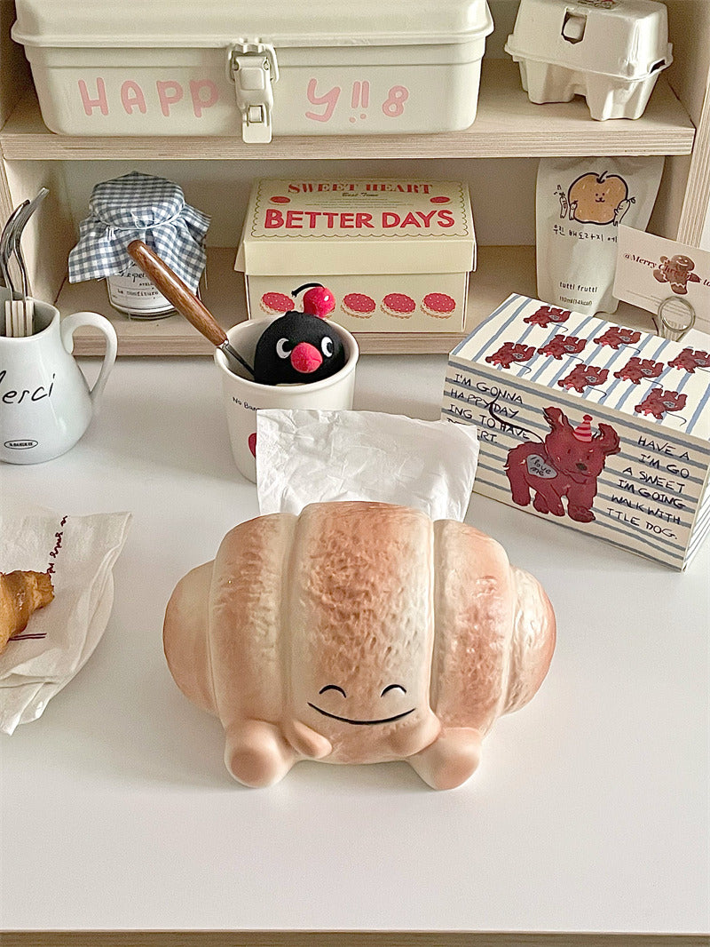 Bread Tissue Box Holder - Cute Bakery-Inspired Home & Office Decor