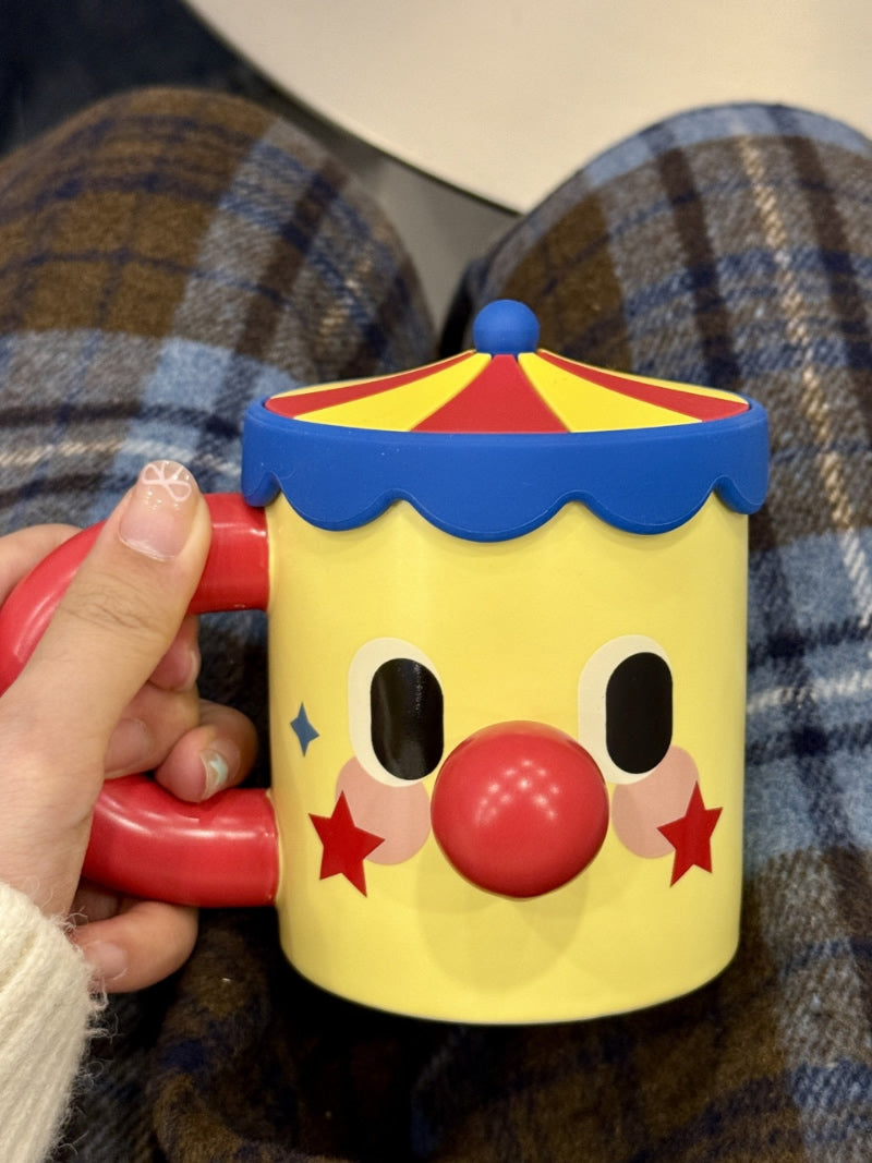 Cartoon Clown Mug - Fun and Whimsical Coffee Cup for Kids and Adults
