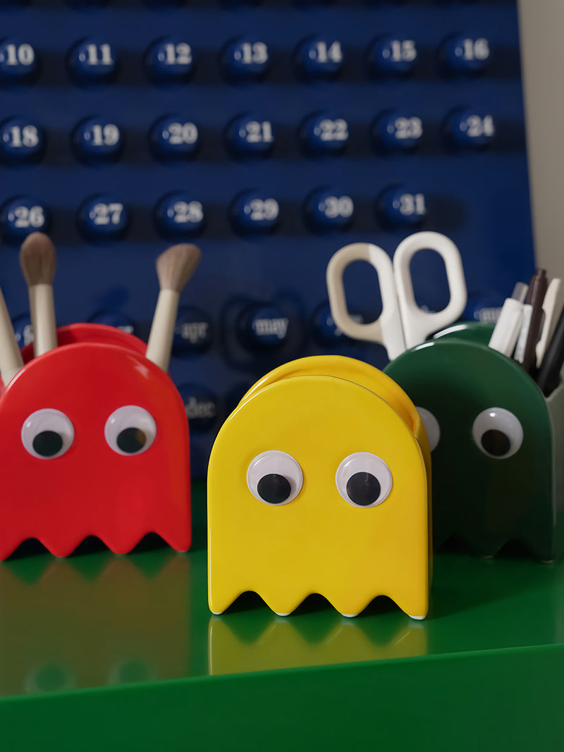 Charming Big-Eyed Cartoon Elf Pen Holder: Fun Desk Organizer