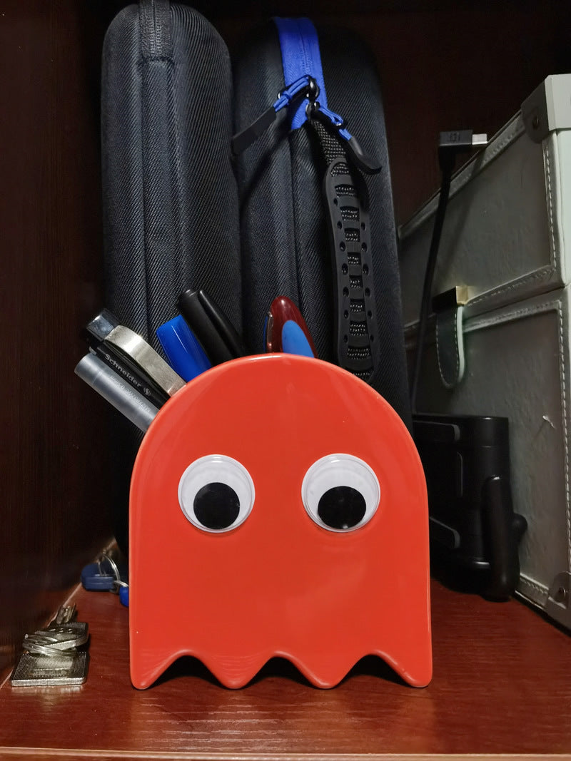 Charming Big-Eyed Cartoon Elf Pen Holder: Fun Desk Organizer