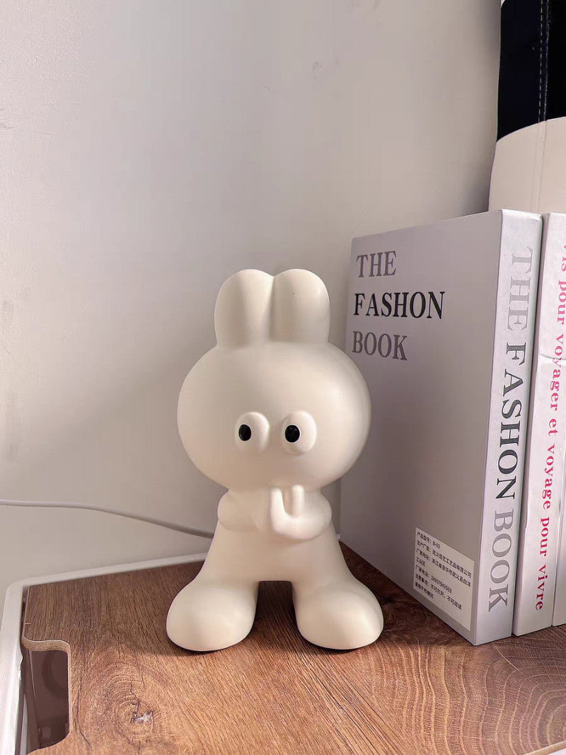 Charming White Rabbit Ceramic Vase: Whimsical and Elegant Home Decor