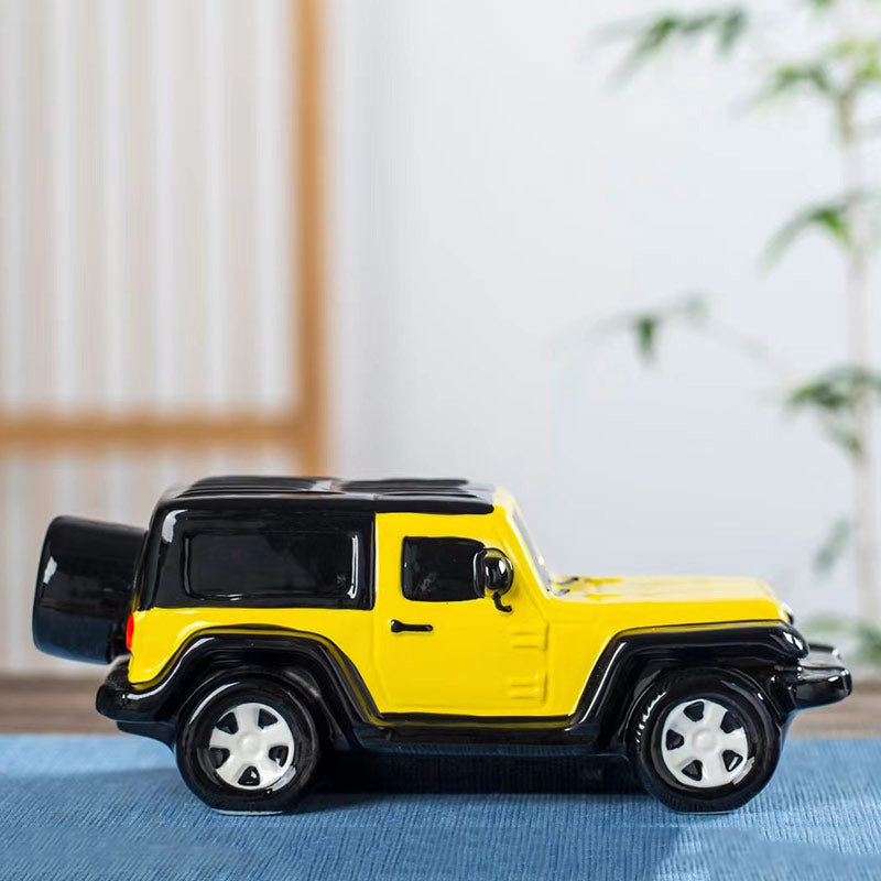 Classic Ceramic Suv Car Wine Bottle, Creative Home Decoration