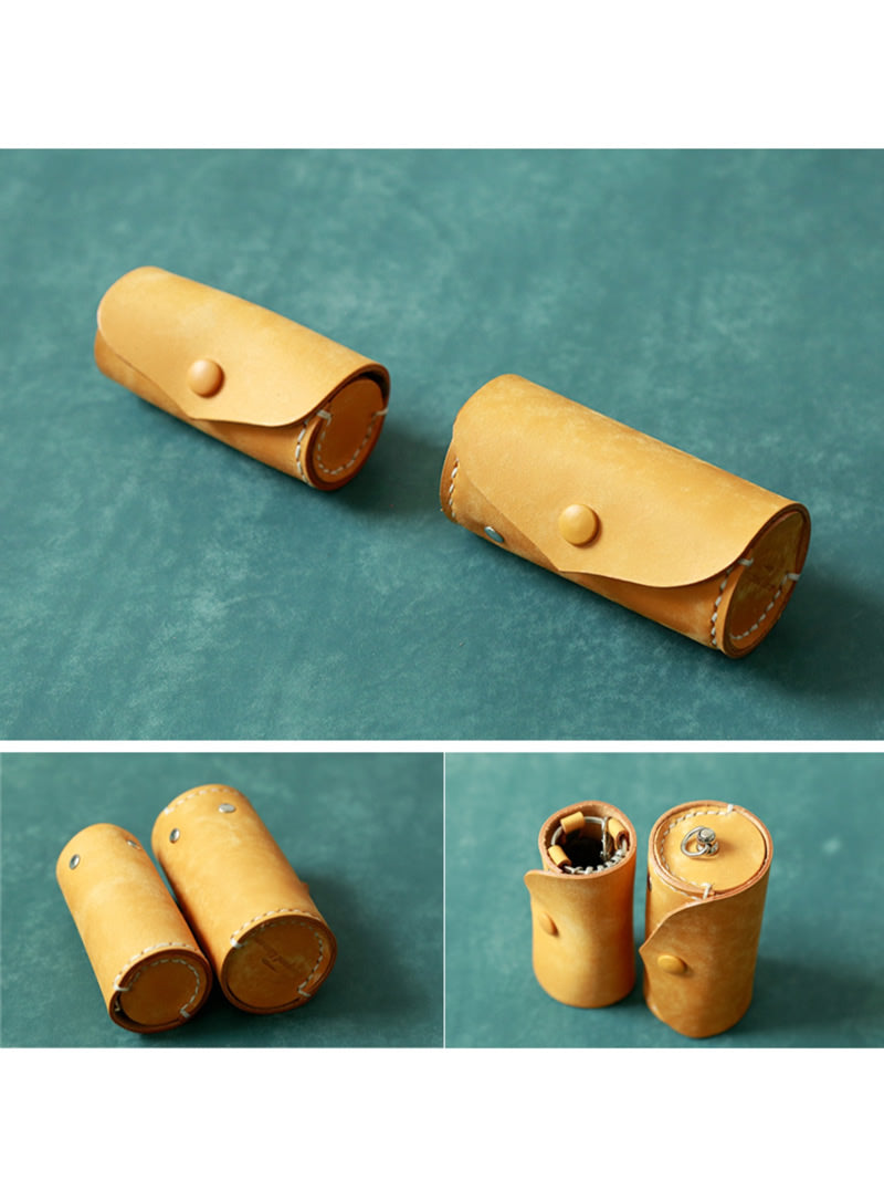 Classic Handmade Mini Leather Key Holder - Stylish and Durable Key Organizer