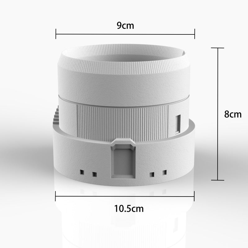 Concrete Ancient Building Pen Holder, Office Desktop Organizer Decoration