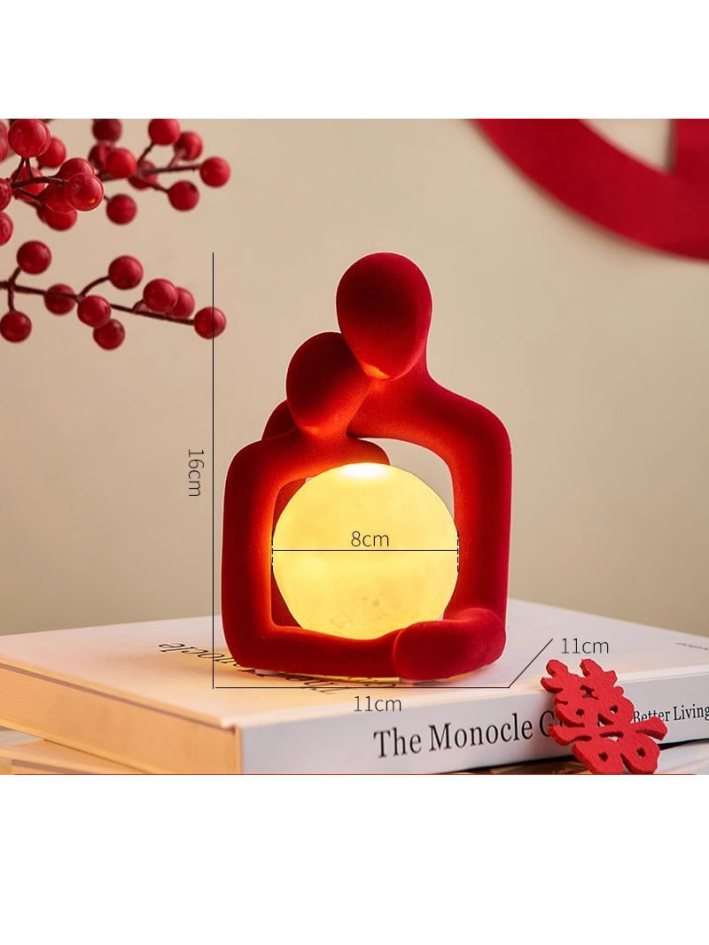 Creative couple love desktop decoration night light