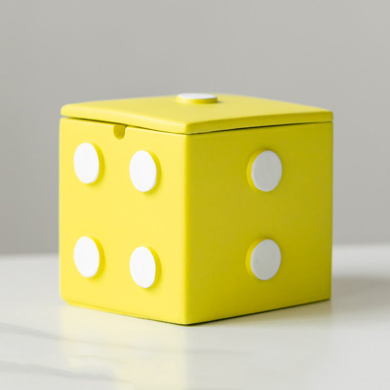Creative Concrete Dice Ashtray, Unique Desktop Decoration Organization
