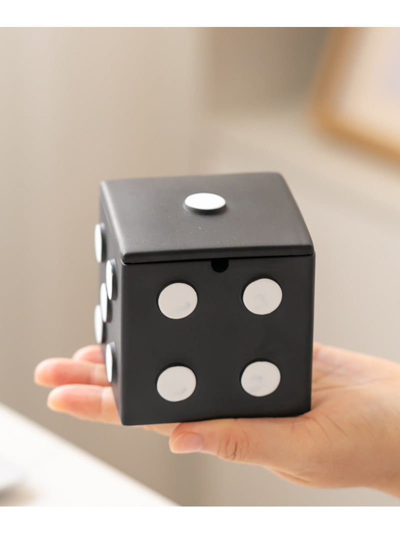 Creative Concrete Dice Ashtray, Unique Desktop Decoration Organization