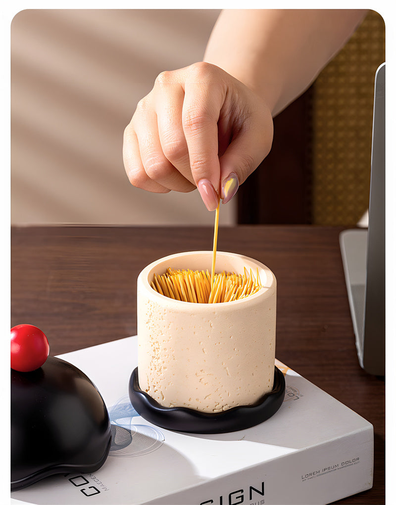Creative Dome Building Toothpick & Cotton Swab Holder,Desktop Organization