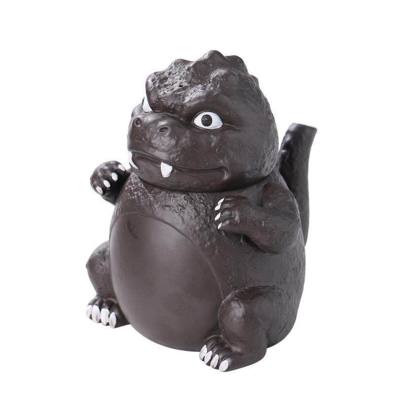t.s_craft kakuokidai guchanezi グチャネジ Creative Godzilla-Shaped Zisha Teapot - Fun Coffee Pot&Teapot