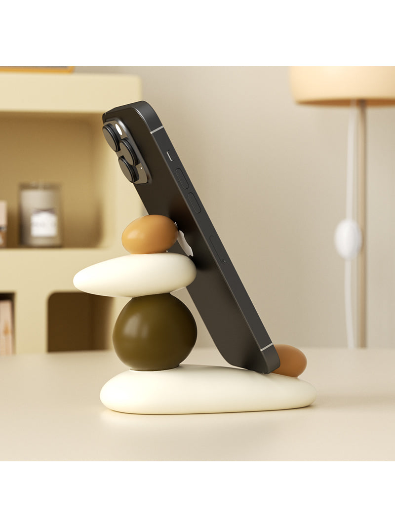 Creative goose soft stone phone stand, unique desktop ornaments