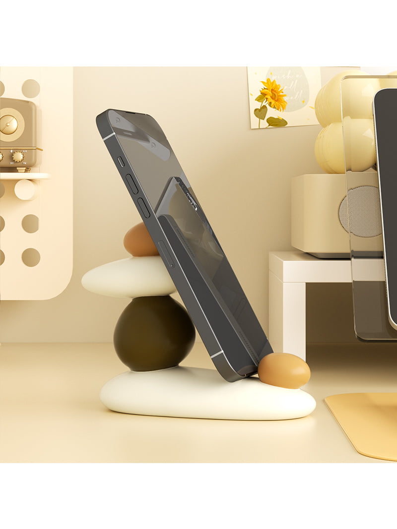 Creative goose soft stone phone stand, unique desktop ornaments