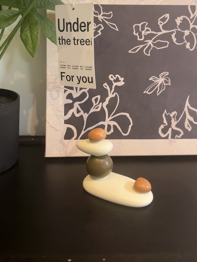 Creative goose soft stone phone stand, unique desktop ornaments