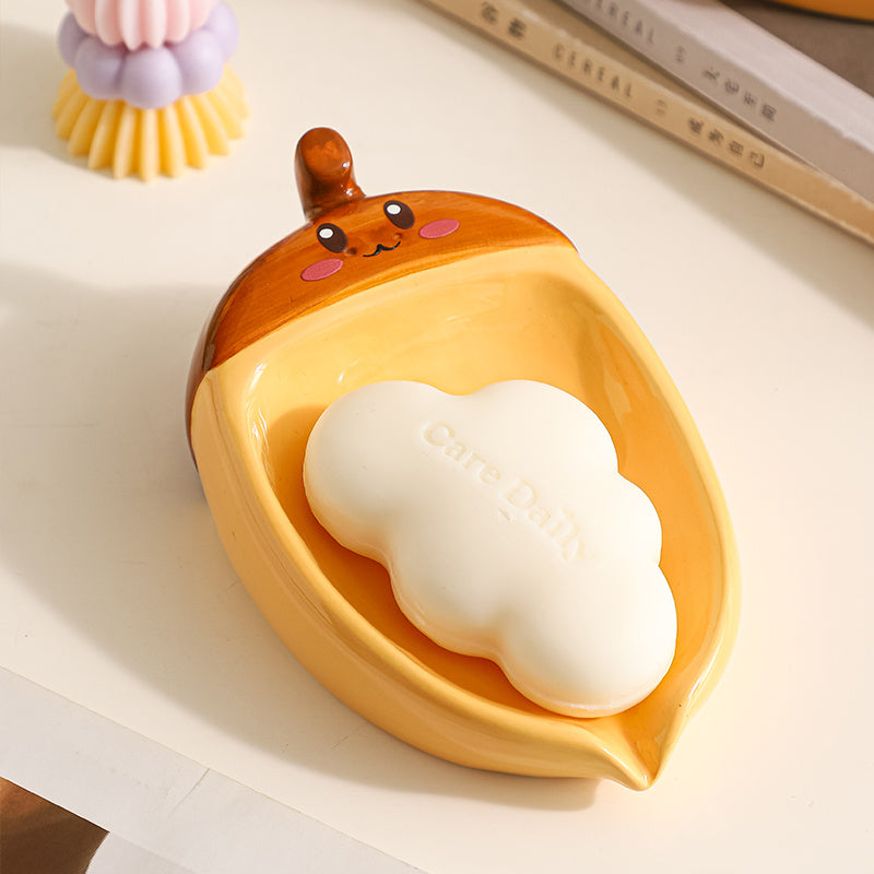 Creative Nut Ceramic Tissue Box - Cute Home Decor for Living Room & Bedroom