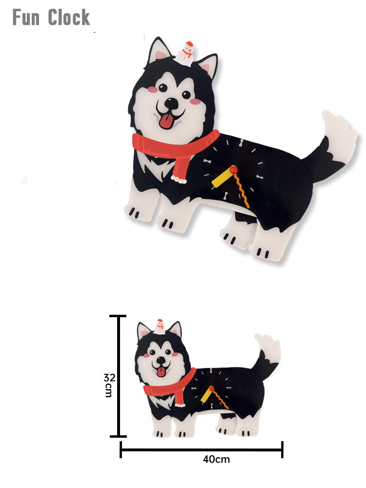Creative Pet Dog Home Decorative Wall Clock,Children's room decoration
