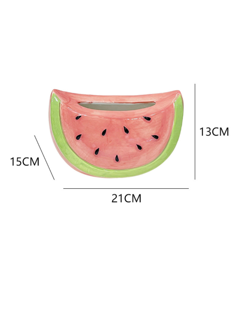 Creative Watermelon Ceramic Tissue Box, Desktop Decoration Ideas