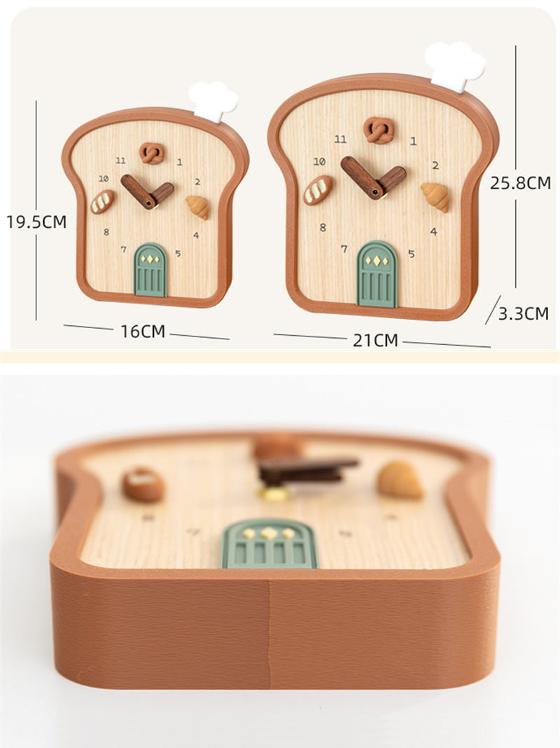 Creative Bread Art Wall Clock - Unique and Functional Kitchen or Home Decor