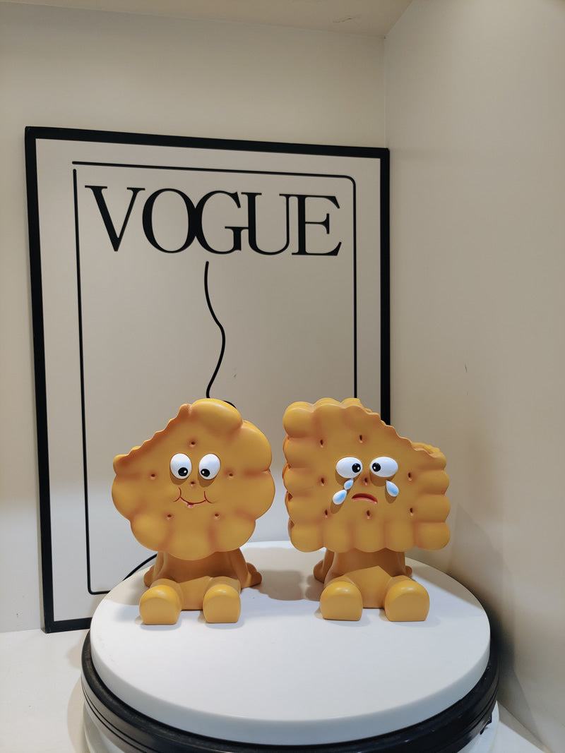 Crying Biscuit Pen Holder, Fun Gift, Study Office Desk Decoration