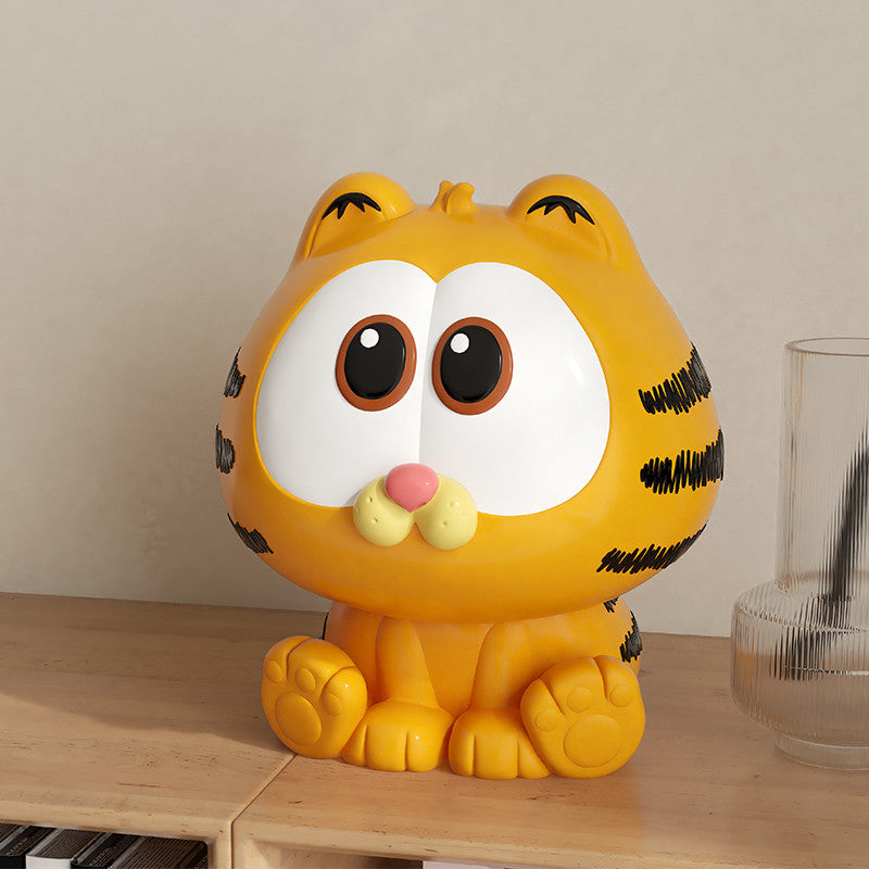 Cute Big-Eyed Cat Figurine: Perfect for Adding a Touch of Charm to Any Space