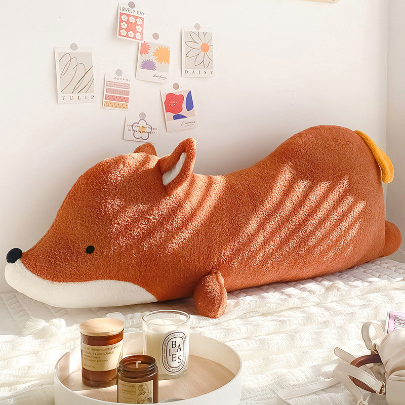 Cute Big Fox Plush Pillow, Holiday Girl Children'S Gift