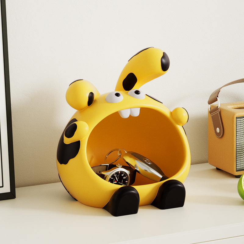 Cute Big Mouth Rabbit Storage Organizer, Multi - Color Desk & Entryway Tidy