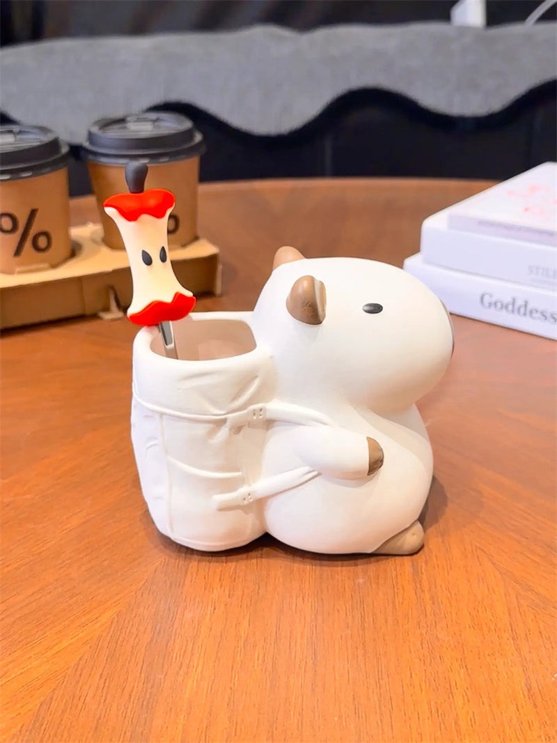 Cute Cartoon Animal Pen Holder & Organizer - Playful Desktop Storage for Stationery