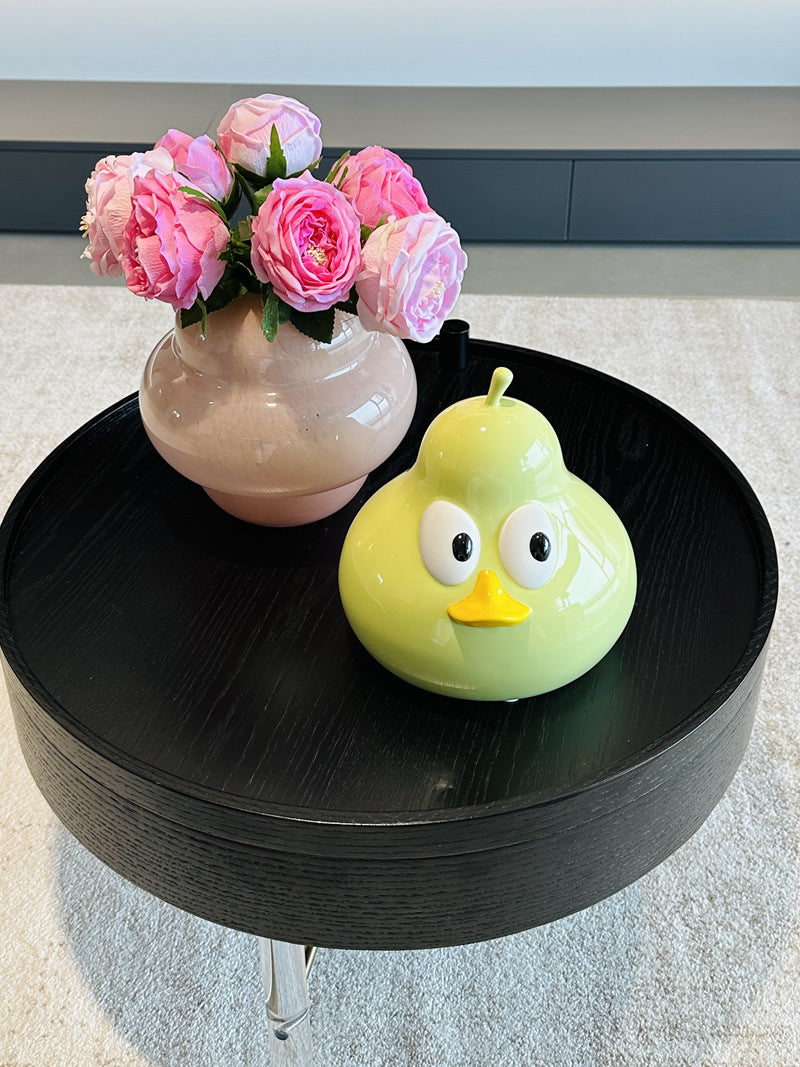 Cute Cartoon Big-Eyed Pear Tissue Box Cover - Fun Home & Office Organizer
