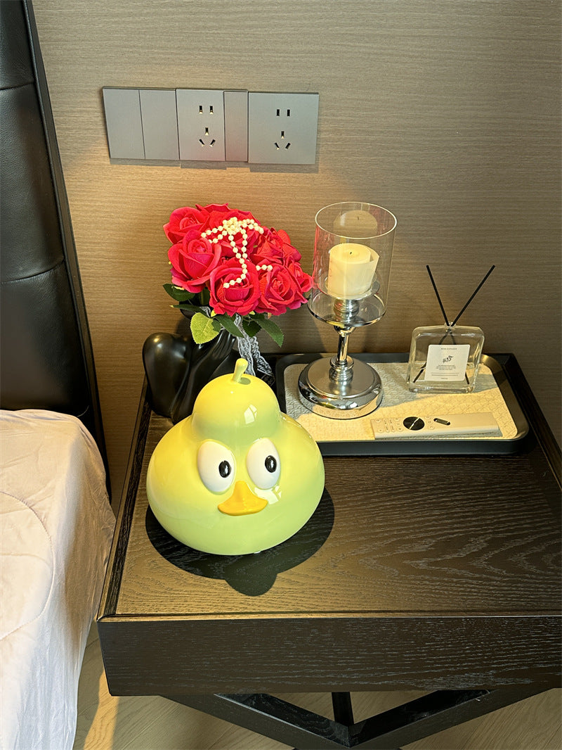 Cute Cartoon Big-Eyed Pear Tissue Box Cover - Fun Home & Office Organizer