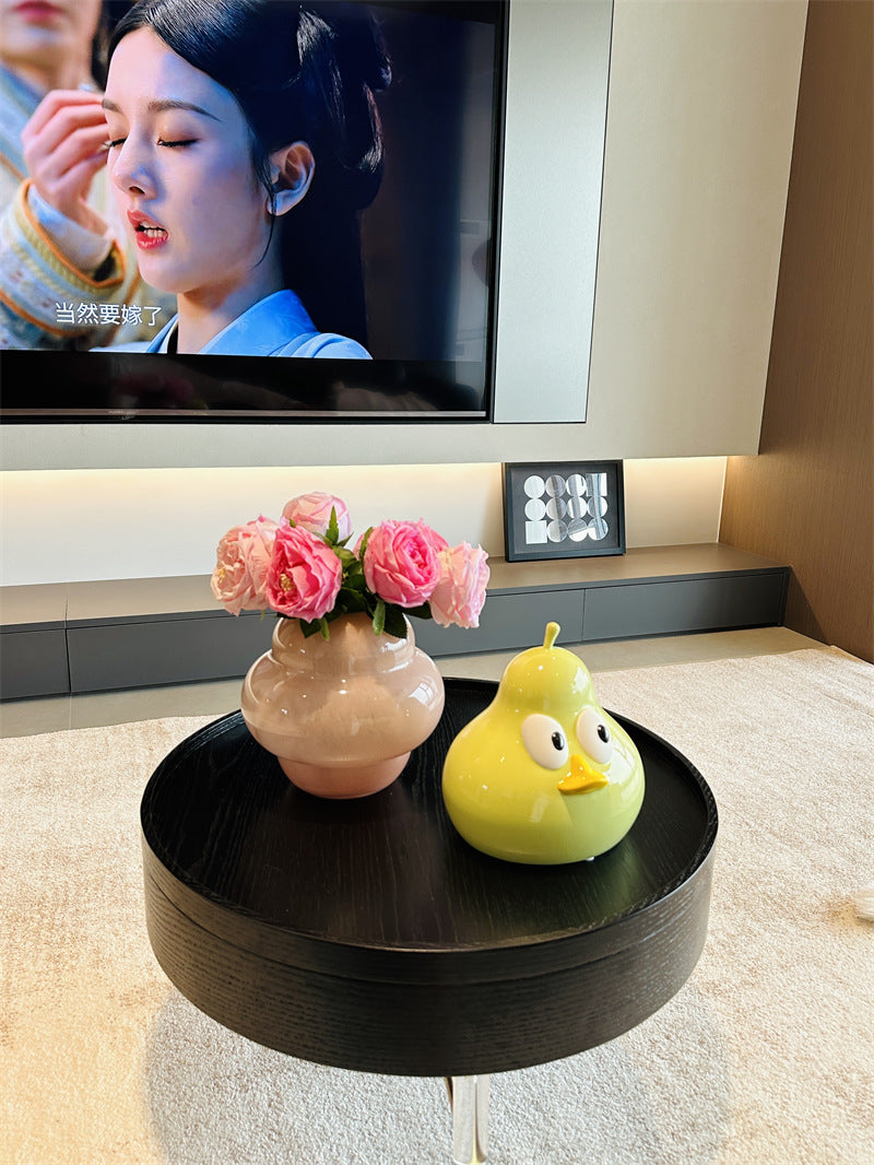 Cute Cartoon Big-Eyed Pear Tissue Box Cover - Fun Home & Office Organizer