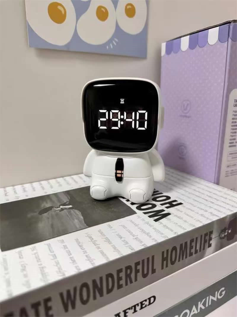 Cute Little Robot Electronic Clock, Timer, Christmas Gift