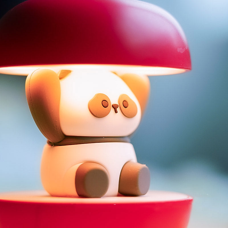 Cute Red Apple And Panda Night Light, Creative Gift