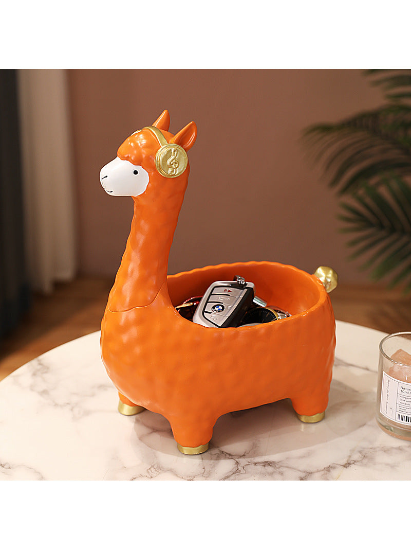 Cute Sheep Desktop Storage Tray, Unique Desktop Organizer Decoration Idea