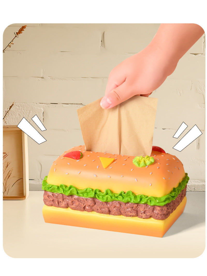 Delicious Hamburger Tissue Box, Creative Home Decoration