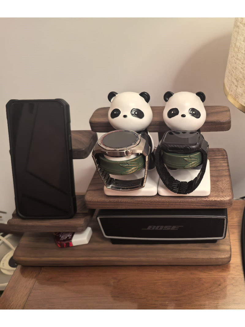 Desktop Organize Wooden Storage Rack, Phone Stand, Jewelry Holder