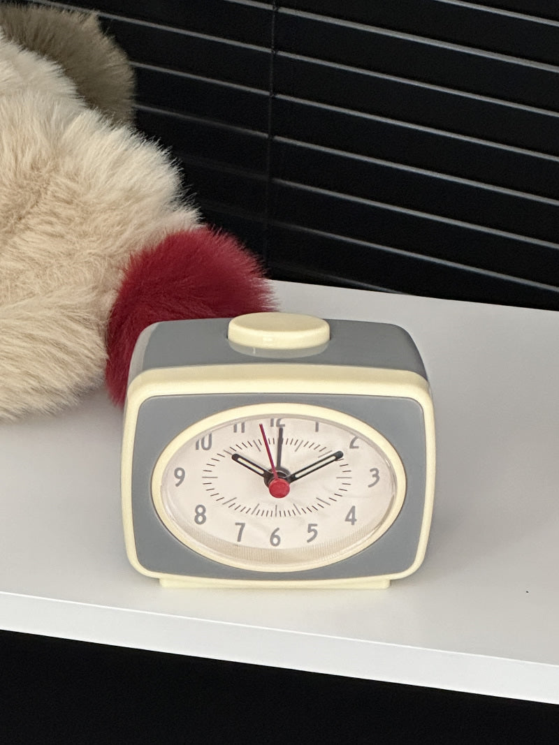 Exquisite bow desktop alarm clock, desktop decoration gift