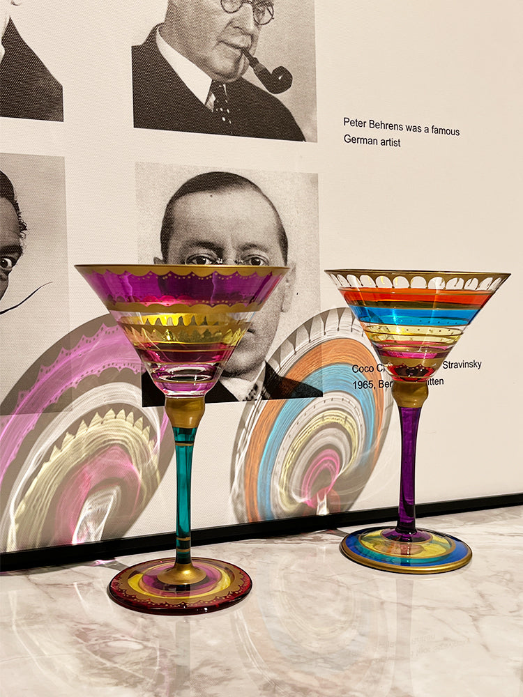 Exquisite Cocktail Multi-Color Glass Cup ,Pretty Home Wine Glass Furnishings