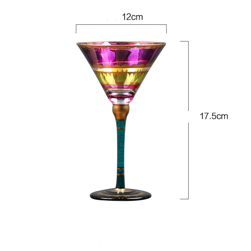Exquisite Cocktail Multi-Color Glass Cup ,Pretty Home Wine Glass Furnishings